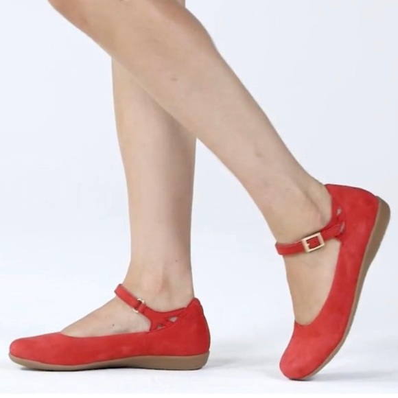 Earth Shoes Earth Alder Alma Red Leather Mary Jane Poshmark